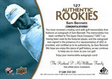 2024 Sam Bennett Autograph Relic Rookie Upper Deck SP Game Used Golf AUTHENTIC ROOKIES AUTO RELIC 170/599 #127