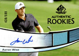 2024 Aaron Wise Autograph Relic Rookie Upper Deck SP Game Used Golf AUTHENTIC ROOKIES AUTO RELIC 438/599 #126