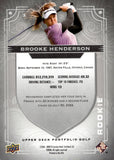 2024 Brooke Henderson Rookie Upper Deck Stature Golf RAINBOW ROOKIE 401/499 #3 LPGA