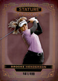 2024 Brooke Henderson Rookie Upper Deck Stature Golf RAINBOW ROOKIE 401/499 #3 LPGA