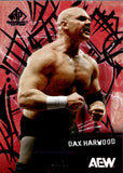 2025 Dax Harwood Upper Deck SP Game Used AEW MAGENTA 04/10 #63