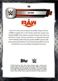 2025 CM Punk Topps Chrome WWE GREEN GEOMETRIC REFRACTOR 58/75 #98 MONDAY NIGHT RAW