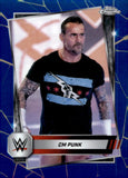 2025 CM Punk Topps Chrome WWE BLUE REFRACTOR 001/150 #98 MONDAY NIGHT RAW