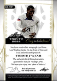 2022 Timothy Weah Autograph Leaf Trinity Soccer AUTO 94/99 #BA-TW1 TEAM USA