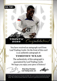 2022 Timothy Weah Autograph Leaf Trinity Soccer AUTO 14/99 #BA-TW1 TEAM USA