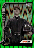 2025 Damon Hall Topps Chrome Formula 1 GREEN RAYWAVE 40/99 #150 LEGENDS