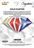 2023 Cole Custer Autograph Panini Donruss Racing 75th ANNIVERSARY SIGNATUES AUTO  #75-CC