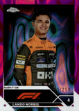 2023 Lando Norris Topps Chrome Formula 1 FUCHSIA LAVA 115/250 #25 McLAREN F1 TEAM
