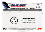 2021 Lewis Hamilton Topps Chrome Formula 1 GREEN RAYWAVE 92/99 #150 TEAM MERCEDES-AMG