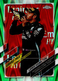 2021 Lewis Hamilton Topps Chrome Formula 1 GREEN RAYWAVE 92/99 #150 TEAM MERCEDES-AMG