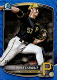 2025 Bubba Chandler Bowman BOWMAN CHROME PROSPECT BLUE WAVE 031/150 #BCP-171 PITTSBURGH PIRATES