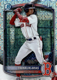 2025 Franklin Arias Bowman 1st BOWMAN CHROME PROSPECT MOJO #BCP-67 BOSTON RED SOX