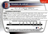 2025 Franklin Arias Bowman 1st BOWMAN CHROME PROSPECT MOJO #BCP-67 BOSTON RED SOX