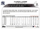 2022 Aaron Judge Topps Series 1 PURPLE #99 NEW YORK YANKEES