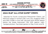 2024 Shohei Ohtani Topps Chome Update ALL-STAR GAME #ASGC-18 LOS ANGELES DODGERS 2