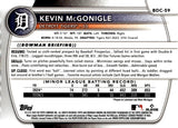 2025 Kevin McGonigle Bowman BOWMAN CHROME BLUE MOJO 133/150 #BDC-59 DETROIT TIGERS