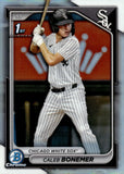 2024 Caleb Bonemer Bowman 1st BOWMAN CHROME REFRACTOR #BDC-31 CHICAGO WHITE SOX 1