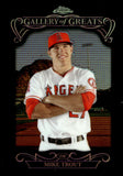 2015 Mike Trout Topps Chrome GALLERY OF GREATS #GGR-08 LOS ANGELES ANGELS