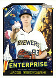 2026 Jacob Misiorowski Rookie Topps Heritage THE ENTERPIRSE RC #TE-JMI MILWAUKEE BREWERS