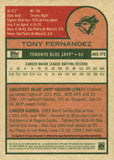 2016 Tony Fernandez Autograph Topps Archives AUTO REPRINT #A65-TFE TORONTO BLUE JAYS