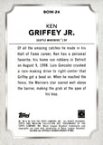 2024 Ken Griffey Jr. Topps MUSEUM COLLECTION BASEBALL BODY OF WORK #BOW-24 SEATTLE MARINERS