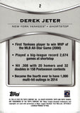 2025 Derek Jeter Topps TRIBUTE BLUE 122/150 #2 NEW YORK YANKEES