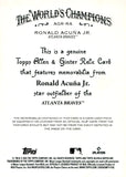 2025 Ronald Acuna Jr. Relic Topps ALLEN & GINTER BAT RELIC #AGR-RA ATLANTA BRAVES