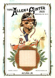 2025 Ronald Acuna Jr. Relic Topps ALLEN & GINTER BAT RELIC #AGR-RA ATLANTA BRAVES