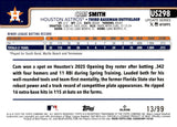 2025 Cam Smith Topps Update Series ROOKIE GREEN FOIL 13/99 RC #298 HOUSTON ASTROS