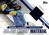 2024 Junior Caminero Relic Rookie Topps Update Series #MLMU-JCA TAMPA BAY RAYS