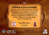 2008 David Oritz Kendry Morales Relic Upper Deck BALLPARK COLLECTION DUAL RELIC #164 BOSTON RED SOX LOS ANGELES ANGELS