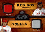 2008 David Oritz Kendry Morales Relic Upper Deck BALLPARK COLLECTION DUAL RELIC #164 BOSTON RED SOX LOS ANGELES ANGELS
