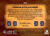 2008 Carlos Guillen Brandon Inge Gary Sheffield Ivan Rodriguez Relic Upper Deck BALLPARK COLLECTION QUAD RELIC #208 DETROIT TIGERS