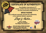 2000 Brad Radke Autograph Fleer AUTOGRAPHICS AUTO MINNESOTA TWINS