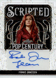 2024 Famke Janssen Leaf Pop Century AUTO AUTOGRAPH WHITE REFRACTOR 1/1 SCRIPTED "JEAN" #SC-FJ1 X-MEN