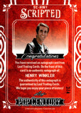 2024 Henry Winkler Leaf Pop Century AUTO AUTOGRAPH SCRIPTED "COOL" 3/4 #SC-HW1 HAPPY DAYS FONZI