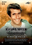2025 Henry Winkler Leaf Pop Century AUTO AUTOGRAPH 6/6 #BA-HW1 HAPPY DAYS