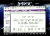 2022 Tom Petty and The Heartbreakers Leaf Pop Century Live in Concert Ticket Stub Relic #LIC-243