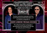 2024 Jeremy London Michael Rooker Leaf Pop Century AUTO AUTOGRAPH DUAL AUTO CO-STARS 1/1 RED SHIMMER #CS2-19 MALLRATS