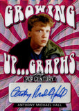 2024 Anthony Michael Hall Leaf Pop Century AUTO AUTOGRAPH GROWING UP GRAPHS 5/10 #GUG-AMH WEIRD SCIENCE