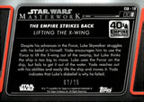 2020 Lifting the X-Wing Topps Star Wars MASTERWORK #ESB-18 02/25 LEATHER