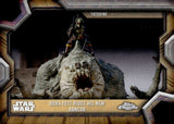 2025 Boba Fett Rides His New Rancor Topps Star Wars Chrome Hyperspace 7/10 #ERA-8 BLACK HYPERLANES REFRACTOR