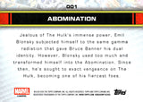 2026 Abomination Topps Marvel Chrome #001 79/99 STORM'S GREEN LIGHTNING REFRACTOR