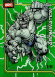 2026 Abomination Topps Marvel Chrome #001 79/99 STORM'S GREEN LIGHTNING REFRACTOR