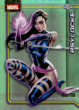 2026 Psylocke Topps Marvel Chrome #092 103/199 AQUA REFRACTOR