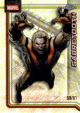 2026 Sabretooth Topps Marvel Chrome #144 60/61 MARVEL LOGOFRACTOR