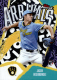 2026 Jacob Misiorowski Rookie Topps Finest #A-18 ARRIVALS MILWUAKEE BREWERS