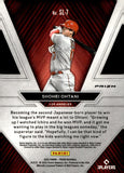 2022 Shohei Ohtani Panini Prizm Baseball #SL-7 SLUGGERS SILVER PRIZM LOS ANGELES ANGELS
