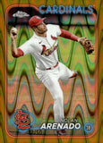 2024 Nolan Arenado Topps Chrome Baseball #215 12/50 GOLD RAYWAVE ST. LOUIS CARDINALS