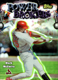 1998 Mark McGwire Topps Baseball #PB1 POWER BROKERS REFRACTOR ST. LOUIS CARDINALS